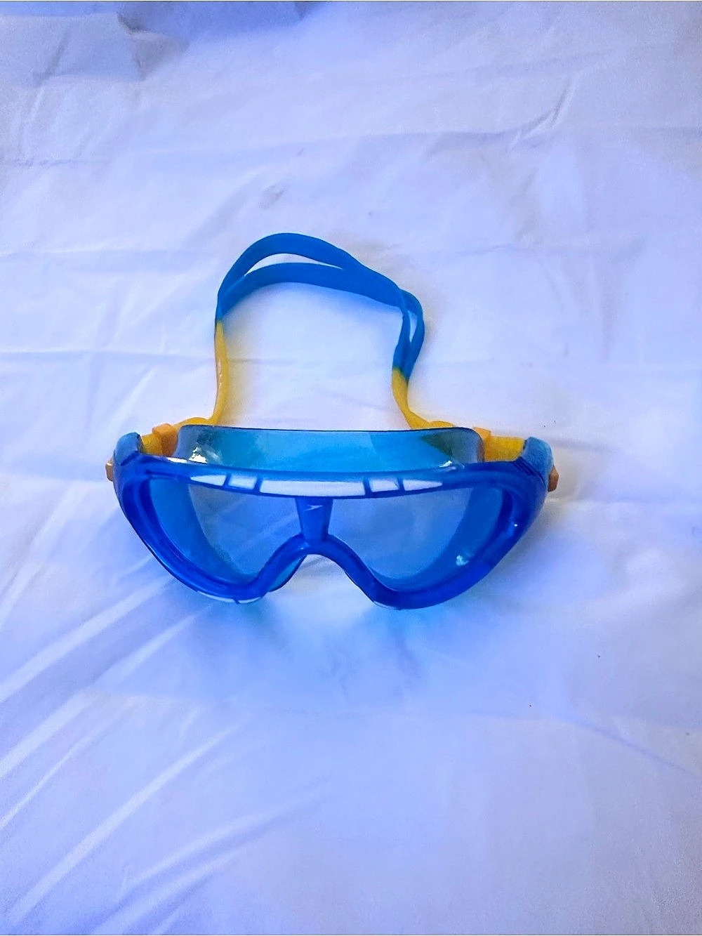 Speedo Rift Junior Swim Mask Blue & Yellow - Picture 2 of 10